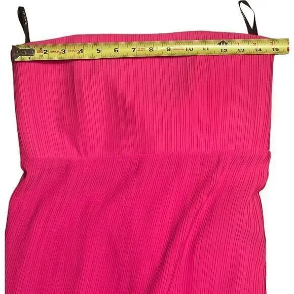 Solace London Revolve The Harlee‎ Strapless Column Maxi Dress Size 8 Hot Pink - Picture 7 of 11